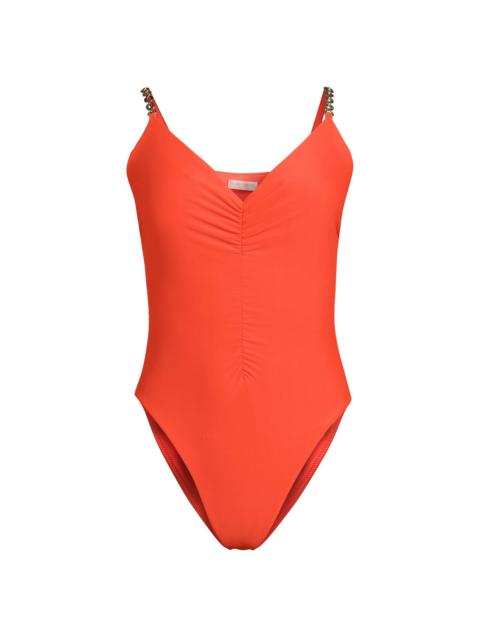 RAMY BROOK Women's Monique Ruched One-Piece Swimsuit - Vivid Orange