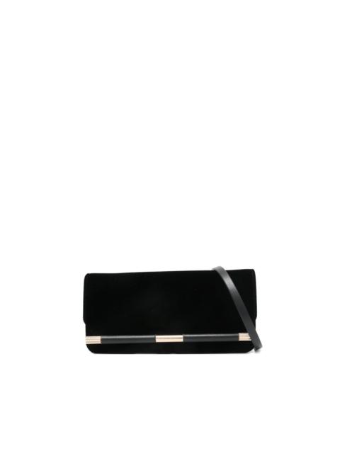 Victoria Beckham 202 velvet bar-detail clutch bag