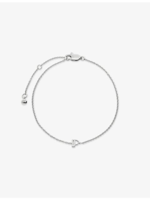 MONICA VINADER Initial P Sterling-Silver Bracelet