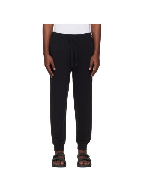 HUGO Black Logo Print Cuffed Tracksuit Pants