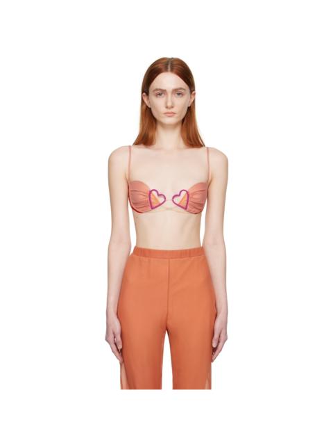 NENSI DOJAKA Pink Heart Bra