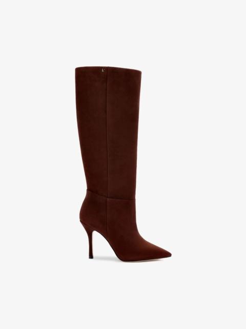 Larroudé Kate Boot In Brown Suede
