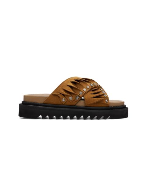 TOGA VIRILIS Tan Suede Sandals