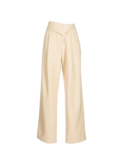 Vianka asymmetric-waist trousers