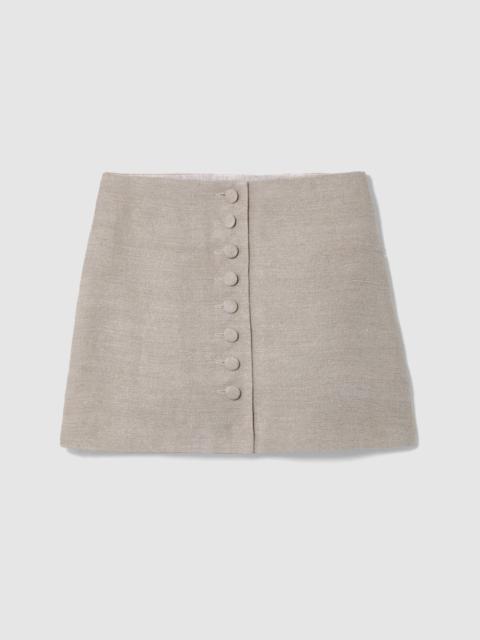 LIBEROWE RAW LINEN MAHA MINI SKIRT