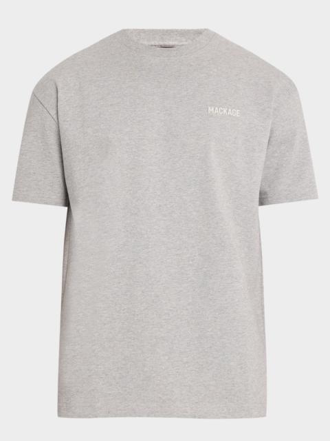 MACKAGE Men's Tee-R Silicone Logo Cotton T-Shirt