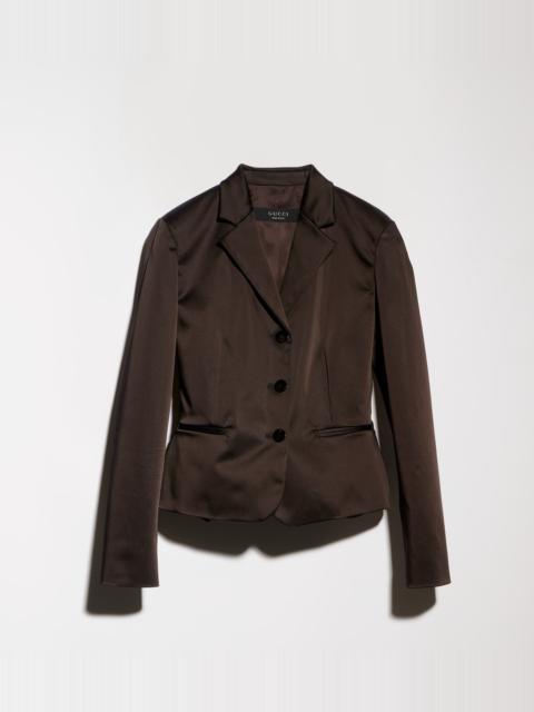 GUCCI Stretch acetate duchesse jacket