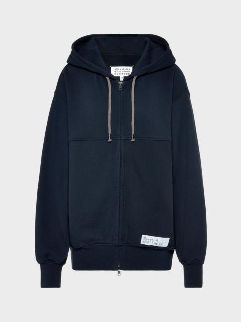 Maison Margiela Cotton Zip Hooded Sweatshirt