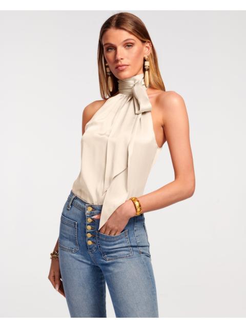 RAMY BROOK Lori Silk High Neck Tank Top