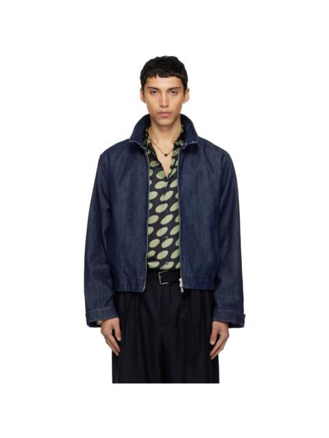 Dries Van Noten Navy Varington Denim Jacket
