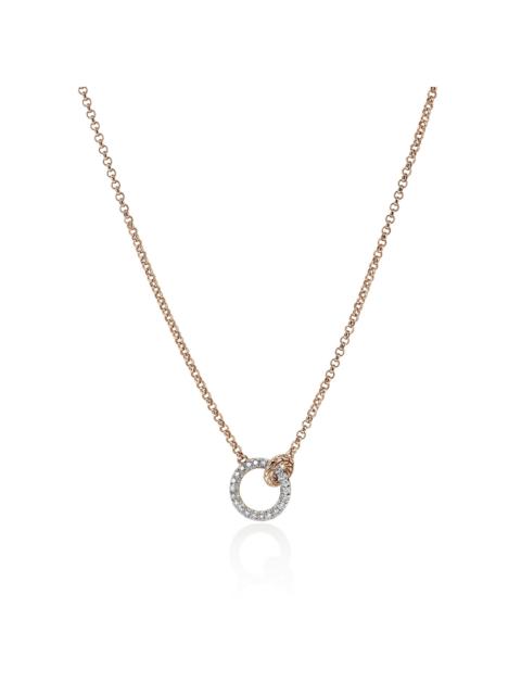 JOHN HARDY JH Essential Pavé Necklace, Rose Gold, Diamonds, 2MM