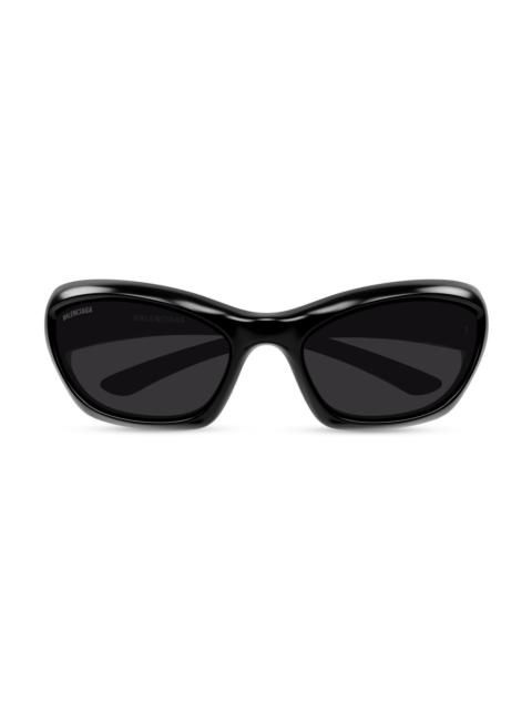 BALENCIAGA Men's Racer 65MM Directional Sunglasses - Black