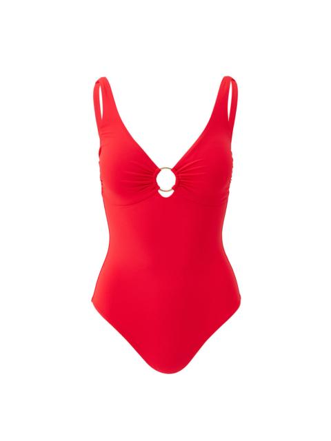 MELISSA ODABASH ABRUZZO RED SWIMSUIT