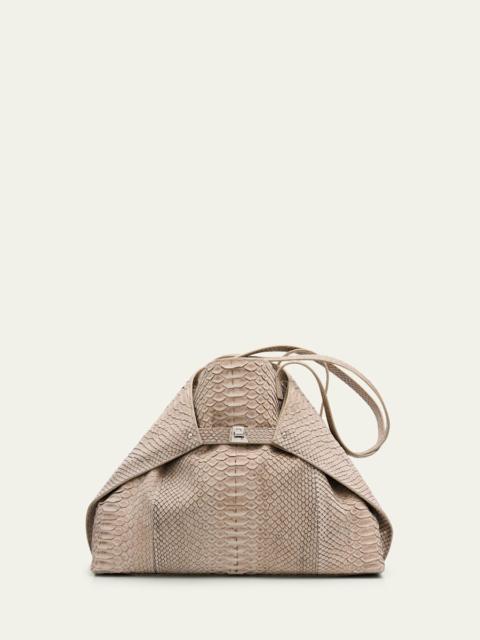 AKRIS Ai Medium Python Convertible Shoulder Bag