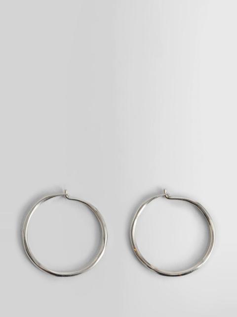 Werkstatt München Hammered-Hoop-Earrings