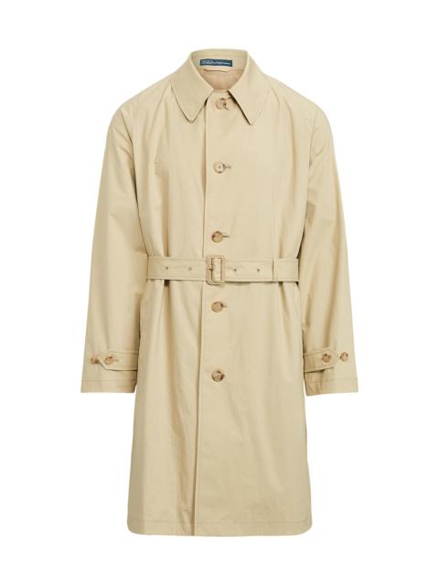 Polo Ralph Lauren Men's Stretch-Cotton Balmacaan Topcoat - Tan