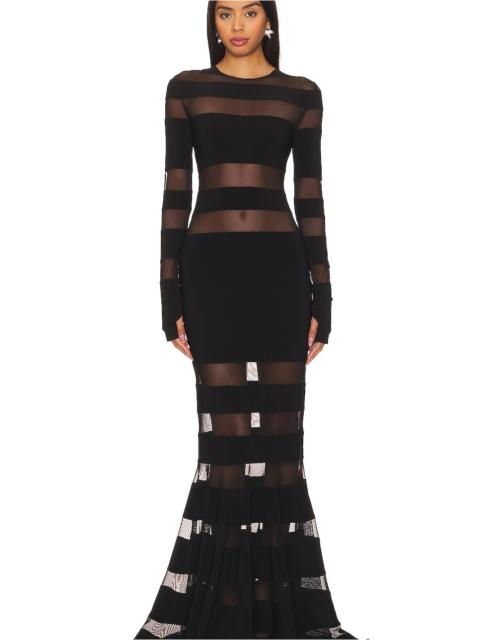 Spliced Dress Fishtail Gown