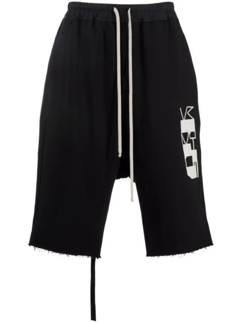 Rick Owens DRKSHDW Bela drawstring track shorts