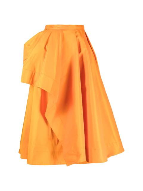 draped A-line skirt