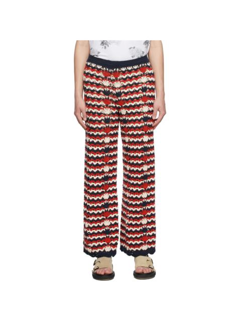 soulland Navy Stripe Muse Trousers