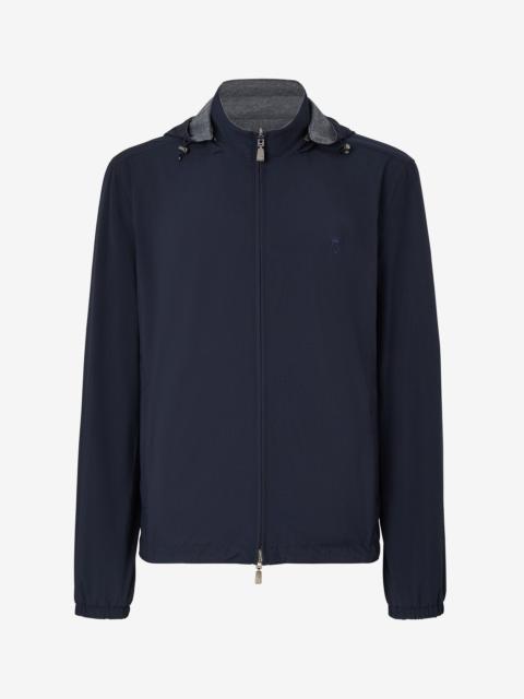CORNELIANI Reversible blue rain jacket