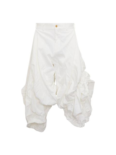 Comme des Garçons Homme Plus Ruched Voluminous Cropped Pants