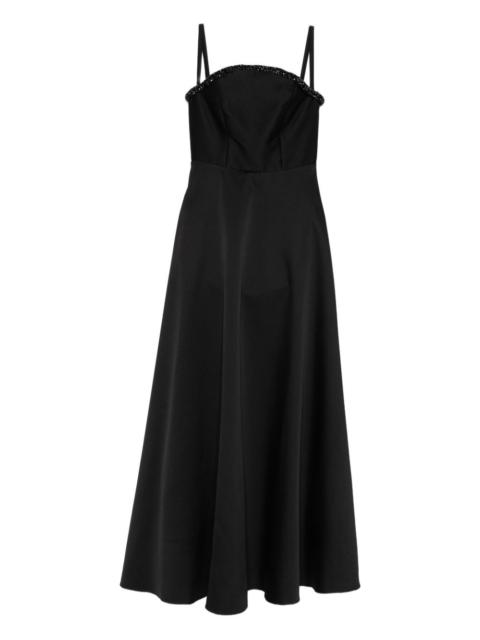 ROLAND MOURET crystal-embellishment maxi dress