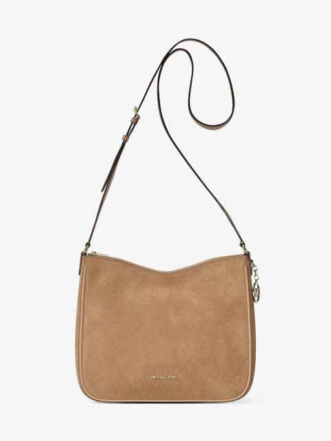 MICHAEL KORS Nayla Medium Pebbled Leather Messenger Bag
