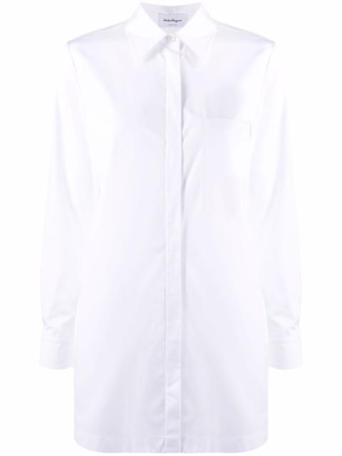 FERRAGAMO longline cotton shirt