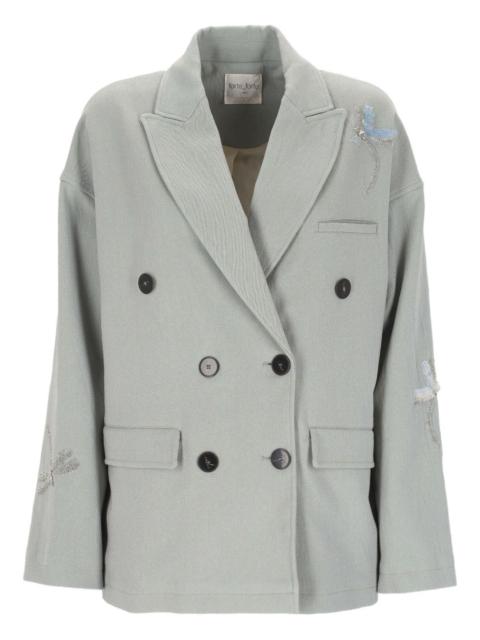 forte_forte embroidered double-breasted blazer