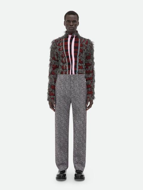 Bottega Veneta Curved Shape Wool And Viscose Pants