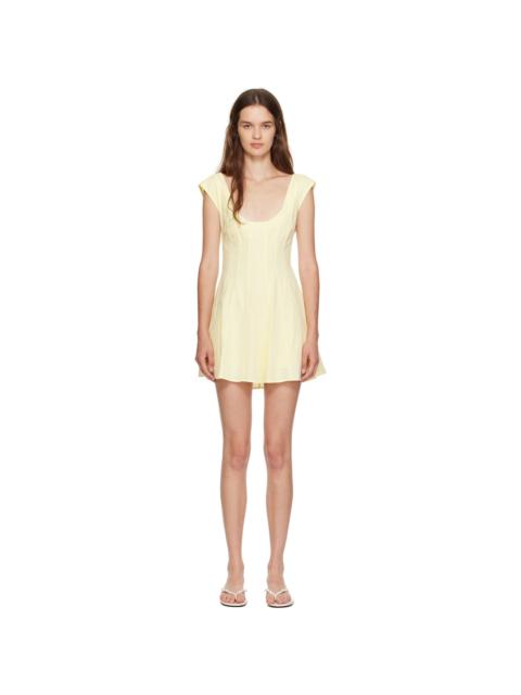 GUIZIO Yellow Leila Minidress