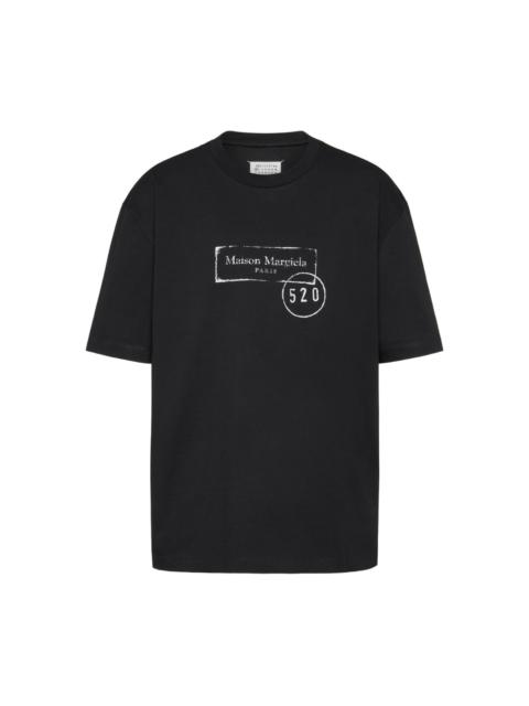 Maison Margiela graphic-print short-sleeve T-shirt | REVERSIBLE