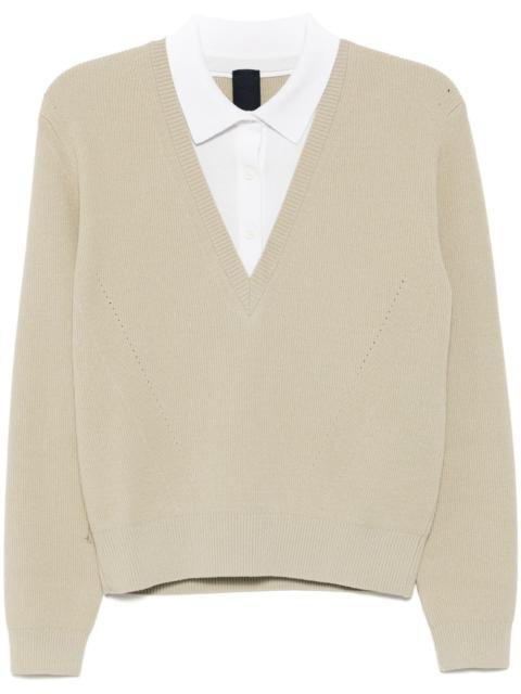 JUUN.J patchwork design jumper