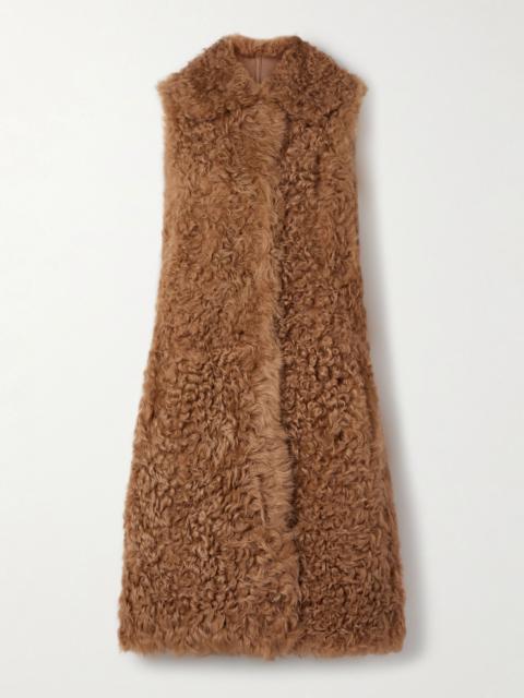 Yves Salomon Shearling vest Brown