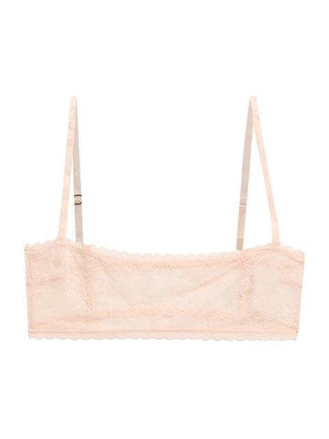KIKI DE MONTPARNASSE Women's Dahlia Lace Bandeau Bra - Blush