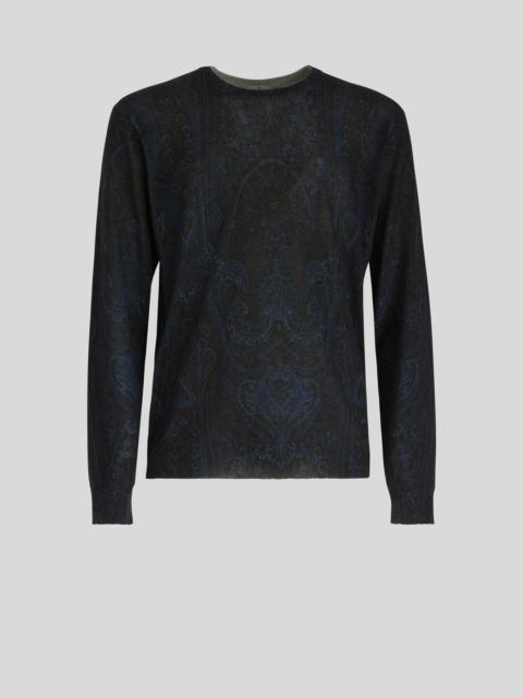 Etro SILK AND CASHMERE PAISLEY JUMPER