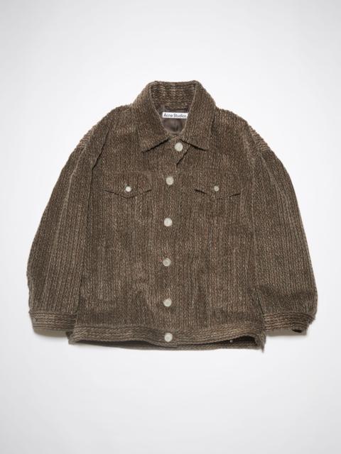 Acne Studios Printed corduroy jacket - Brown