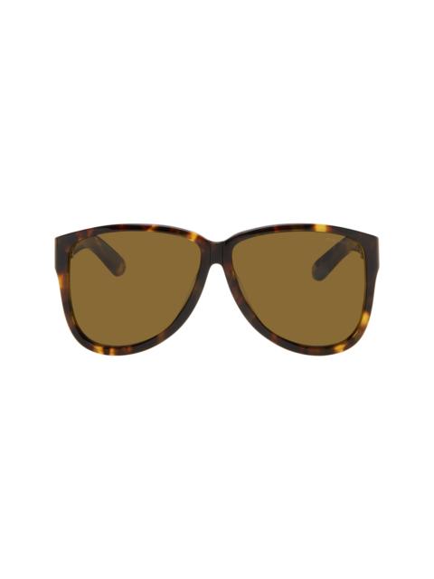 Miu Miu Brown Aviator Sunglasses