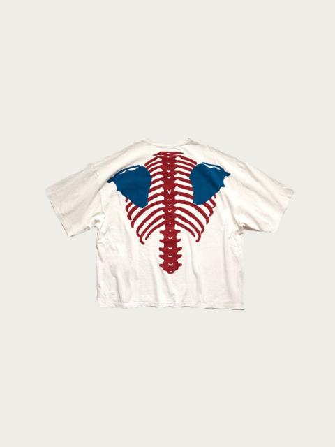 Kapital JERSEY 2TONES BIG POCKET TEE (BONE) - TRICOLOR