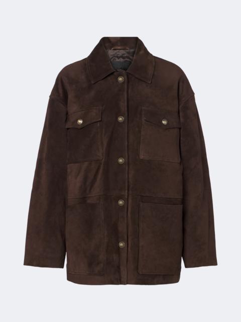 NILI LOTAN Mirra suede jacket