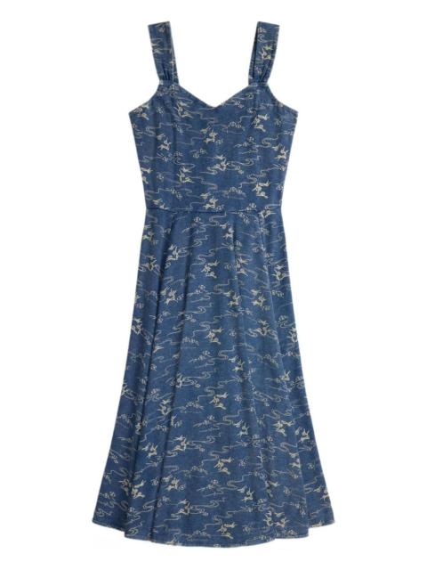 RRL by Ralph Lauren floral-print midi dress