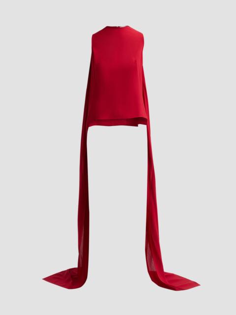 MICHAEL KORS COLLECTION Women's Opera Wool Blouse - Ruby