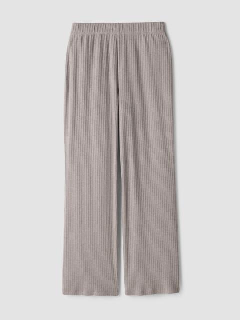 EILEEN FISHER Organic Cotton Rib Straight Sleep Pant