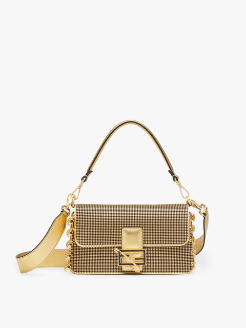 FENDI Fendace bag in gold perforated leather