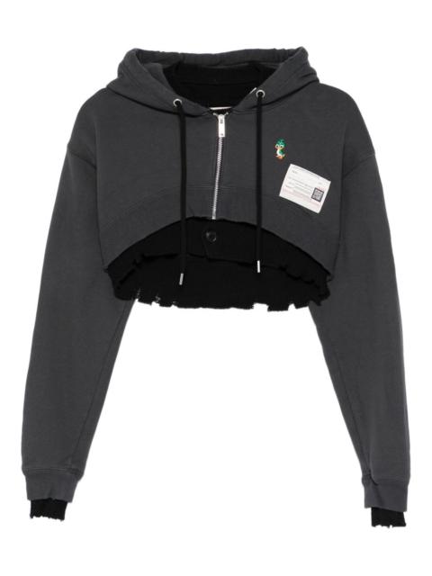 Maison MIHARAYASUHIRO layered hooded cropped jacket