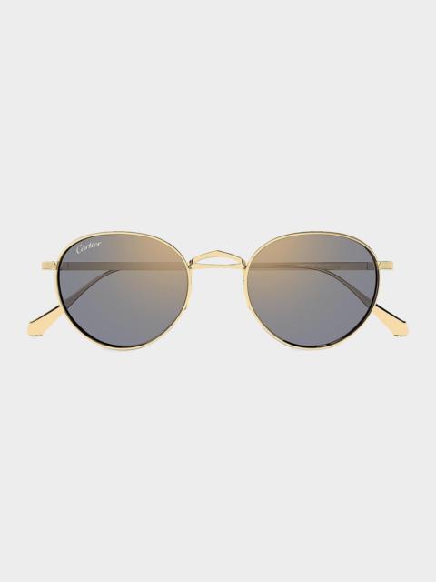 Cartier Men's Signature C de Cartier Round Titanium Sunglasses