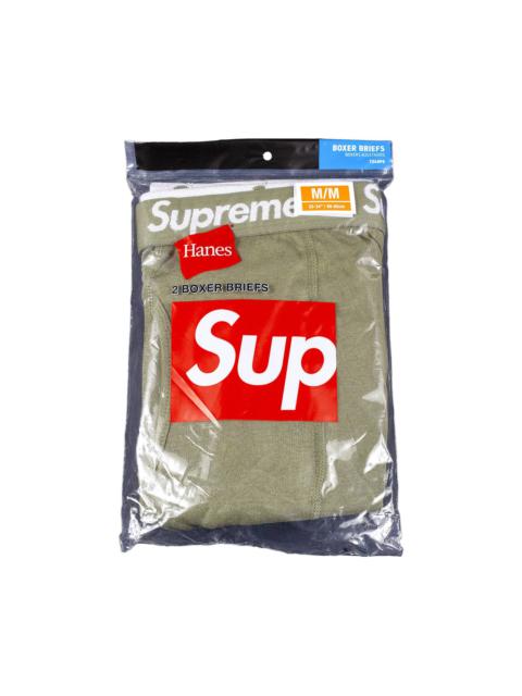 Supreme x Hanes Boxer Briefs (2 Pack) 'Olive'
