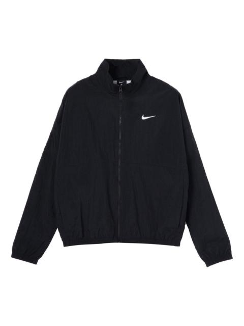 Nike Nike MENS Stand Collar Multicolor Logo Print Jacket Black CW7349-010