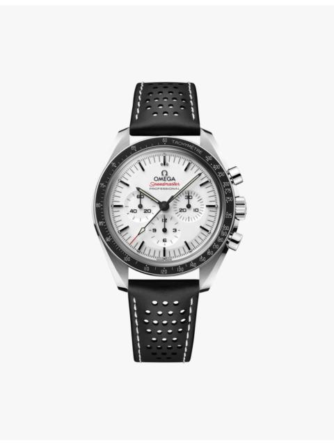 OMEGA 310.32.42.50.04.002 Speedmaster Moonwatch Professional steel and leather manual chronograph watch